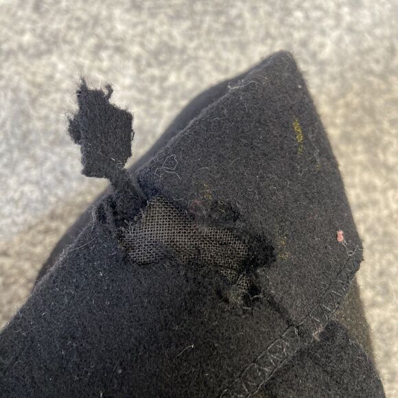 Pendleton Pea Coat Women's Size 10 Woolen Mills Black Overcoat 100% Wool - Picture 12 of 12